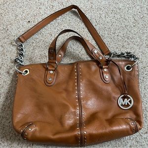 Michael Kors light brown leather bag